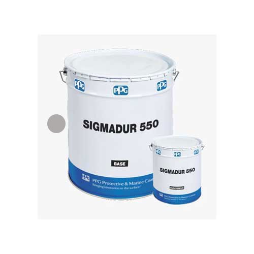 Sigmadur 550 PPG gris 20l - Peinture industrielle de Finition polyuréthane bi-composant brillante